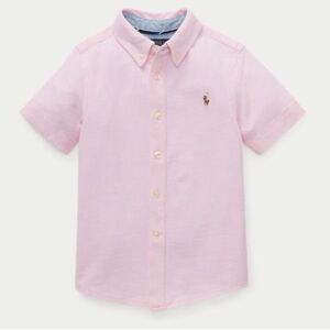 NWT Ralph Lauren Knit Cotton Oxford Shirt Sz. 7